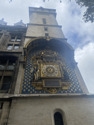 Facade of the Clock Tower of the Palais de la Cité palace at the Boulevard du Palais