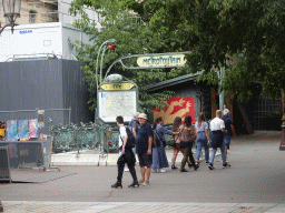 The entrance to the Cité subway station at the Place Louis Lépine square