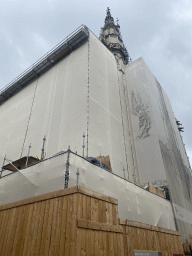 West facade and tower of the Sainte-Chapelle chapel, under renovation