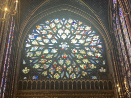 Rose window of the Upper Chapel of the Sainte-Chapelle chapel