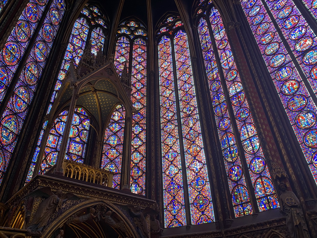 Apse and altar of the Upper Chapel of the Sainte-Chapelle chapel