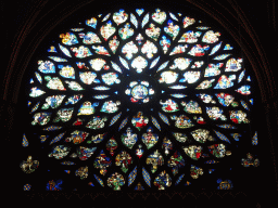 Rose window of the Upper Chapel of the Sainte-Chapelle chapel