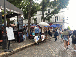 Street artist at the west side of the Place du Tertre square