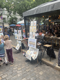Street artist at the east side of the Place du Tertre square