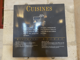 Information on the Kitchen at the Conciergerie building