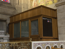 Confessionary at the Chapel of Saint Louis at the Basilique du Sacré-Coeur church