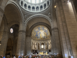 Nave, apse and altar of the Basilique du Sacré-Coeur church