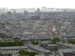 The city center with the Panthéon, viewed from the front of the Basilique du Sacré-Coeur church