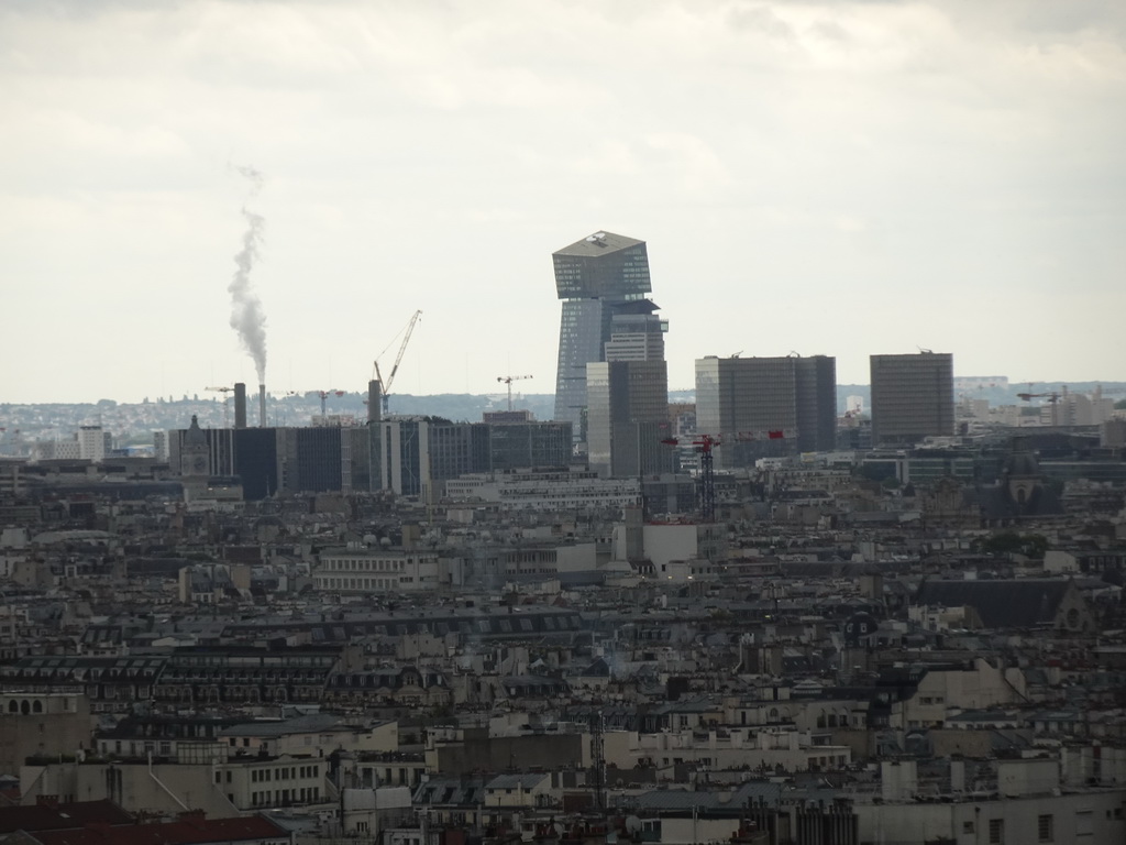 The Tours Duo skyscrapers, viewed from the viewing point at the Square Louise Michel