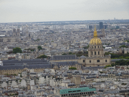 The Hôtel des Invalides and the Cathedral Notre Dame de Paris, viewed from the Second Floor of the Eiffel Tower