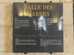 Information on the Hall of the Guards at the Conciergerie building