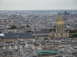 The Hôtel des Invalides and the Cathedral Notre Dame de Paris, viewed from the Second Floor of the Eiffel Tower