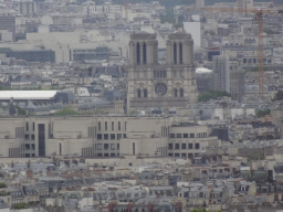 The Cathedral Notre Dame de Paris, viewed from the Second Floor of the Eiffel Tower