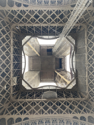 The First Floor and Second Floor of the Eiffel Tower, viewed from the Ground Floor