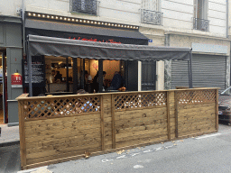 Front of the Le Comptoir de la Traboule restaurant at the Rue Augereau street