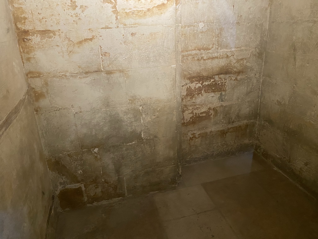 Interior of a prison cell at the Corridor of Cells at the Conciergerie building