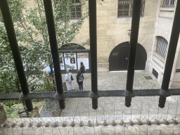 The Women`s Courtyard, viewed from the Corridor of Cells at the Conciergerie building