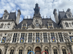 Facade of the City Hall, viewed from the Place de l`Hôtel de Ville square