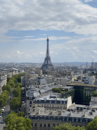 The Eiffel Tower, viewed from the roof of the Arc de Triomphe