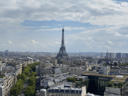The Eiffel Tower, viewed from the roof of the Arc de Triomphe