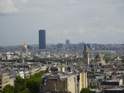 The American Cathedral in Paris, the Hôtel des Invalides building, the Tour Montparnasse tower and the Saint-Pierre-de-Chaillot Church, viewed from the roof of the Arc de Triomphe