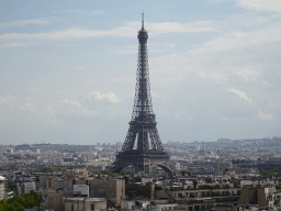 The Eiffel Tower, viewed from the roof of the Arc de Triomphe