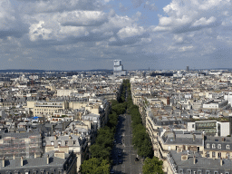 The Avenue de Wagram and the Tribunal de Paris courthouse, viewed from the roof of the Arc de Triomphe