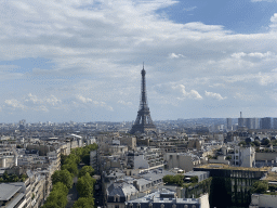 The Eiffel Tower, viewed from the roof of the Arc de Triomphe