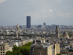 The American Cathedral in Paris, the Hôtel des Invalides building, the Tour Montparnasse tower and the Saint-Pierre-de-Chaillot Church, viewed from the roof of the Arc de Triomphe