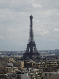 The Eiffel Tower, viewed from the roof of the Arc de Triomphe