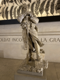 Statue at the museum inside the Arc de Triomphe