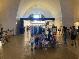 Interior of the museum and front of the souvenir shop inside the Arc de Triomphe