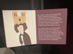 Information on the novel `The Hunchback of Notre Dame` by Victor Hugo at the Archaeological Crypt of the Île de la Cité