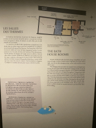Information on the bath house rooms at the Archaeological Crypt of the Île de la Cité