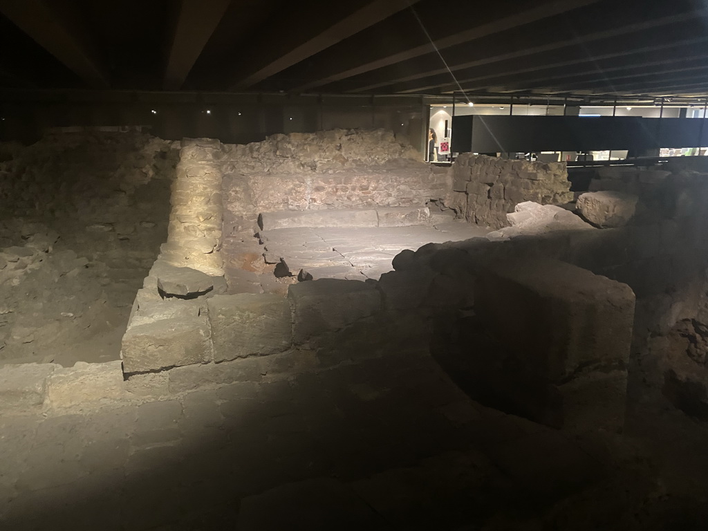 Ruins of bath house rooms at the Archaeological Crypt of the Île de la Cité