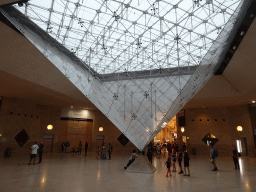 The Louvre Inverted Pyramid at the Lower Floor of the Carrousel du Louvre shopping mall