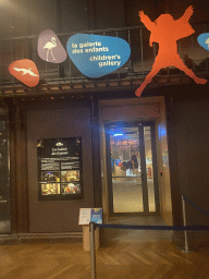 Entrance to the Children`s Gallery at the first floor of the Grande Galerie de l`Évolution museum