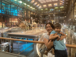 Miaomiao and Max at the first floor of the Grande Galerie de l`Évolution museum