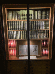 Closet with books at the third floor of the Grande Galerie de l`Évolution museum