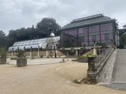 Front of the Plant History Greenhouse at the Jardin des Plantes garden