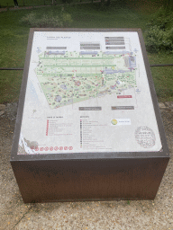 Map of the Jardin des Plantes garden