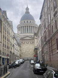 The Rue Vallette street and the north side of the Panthéon