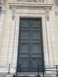 Gate at the west side of the Panthéon at the Place du Panthéon square