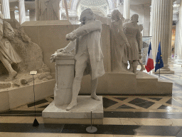 Statue at the left side of the Monument of The National Convention at the apse of the Panthéon