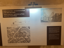 Information on Sainte Genevieve: protectress of Paris and of the French Kings at the Crypt of the Panthéon