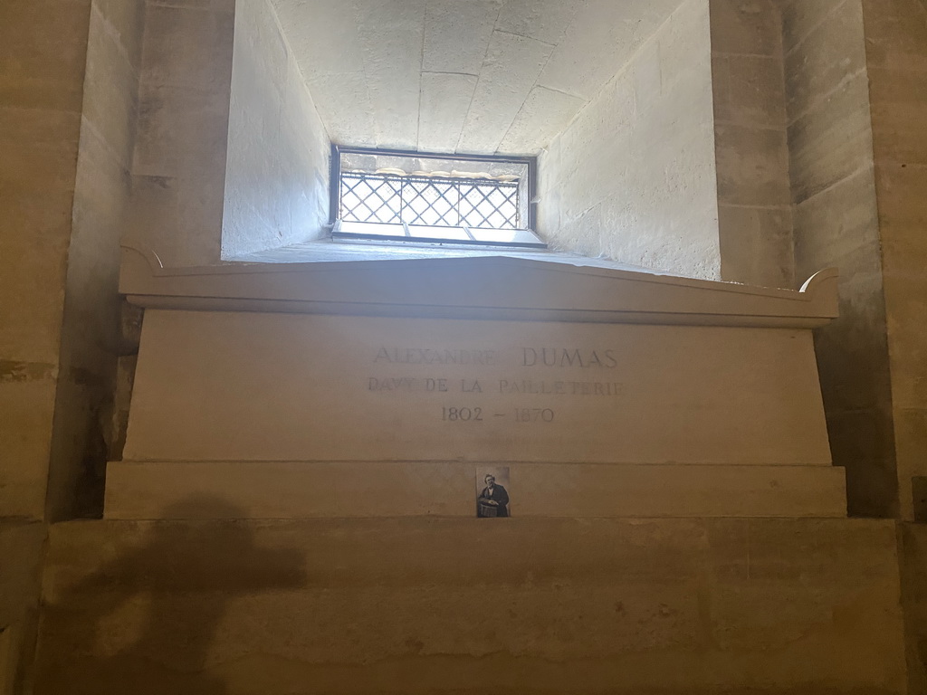 Tomb of Alexandre Dumas at the Crypt of the Panthéon