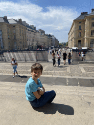 Max at the Place du Panthéon square