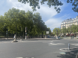 East side of the Jardin du Luxembourg garden at the Boulevard Saint-Michel