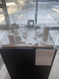 Scale model of the La Défense district designed at the International Architecture Contest 1982 at the top floor of the Grande Arche de la Défense building