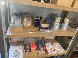 Books and souvenirs at the shop at the top floor of the Grande Arche de la Défense building